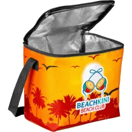 Hoppla Quebec RPET Stitch-Bond 12 Can Cooler Branded Open